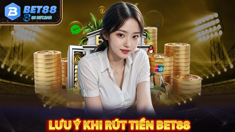 Lưu ý cần thiết khi rút tiền từ Bet 88?